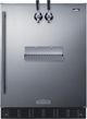 Summit® 5.3 Cu. Ft. Black/Stainless Steel Built-In Cold Brew Coffee Kegerator-0