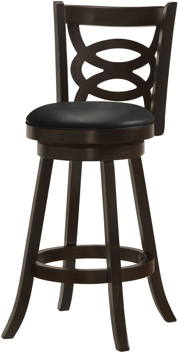 Coaster® Calecita 2-PIece Cappuccino Swivel Bar Stools-4