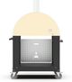 Alfa 2 Pizze 42" Wrinkle Black Pizza Oven Base-0