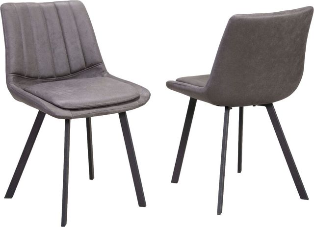 Mazin Furniture Carrie Deep Charcoal Side Chair-3