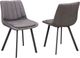 Mazin Furniture Carrie Deep Charcoal Side Chair-3