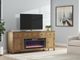 Signature Design by Ashley® Sharlance Light Brown TV Stand with Electric Fireplace-2