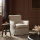 Four Hands Devon Broadway Dune Slipcover Swivel Chair-1