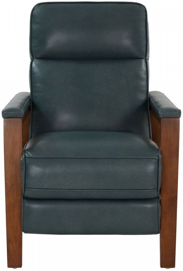 BarcaLounger® Ashland Roma Bluegray Leather Manual Recliner-3