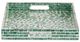 A & B Home Green/White Large Capiz Tray-3