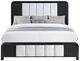 Global Furniture USA Beckett Black/White King Panel Bed-1