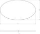 Amisco Customizable Gemma 72" Oval Pub Table and 1" Thermo Fused Laminate Top-1