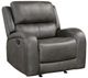 Homelegance® Pagosa Gray Rocker Manual Recliner-0