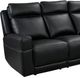 Leather Italia™ Royce Valley Black Power Reclining Sofa-1