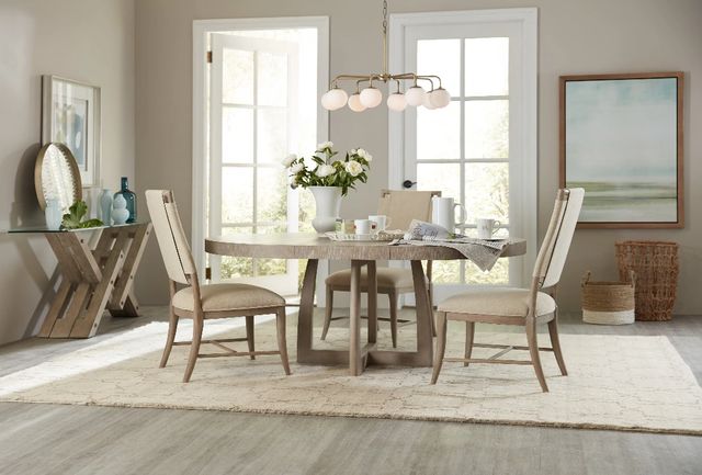 Hooker® Furniture Affinity Greige Sand Blasted/Kurtz Linen 21" Upholstered Dining Side Chair-1