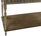 A & B Home Brown End Table with Embossed Trim-1