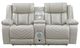 Homelegance® Huron Gray Double Power Reclining Loveseat with Center Console-2