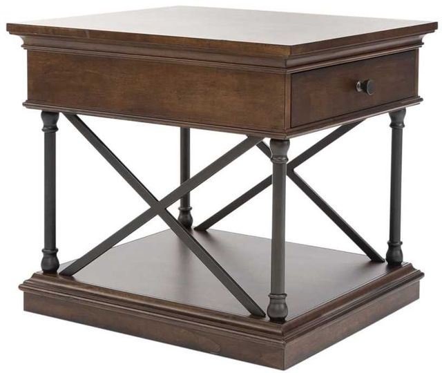 Liberty Furniture Tribeca Black/Cordovian Brown End Table-0