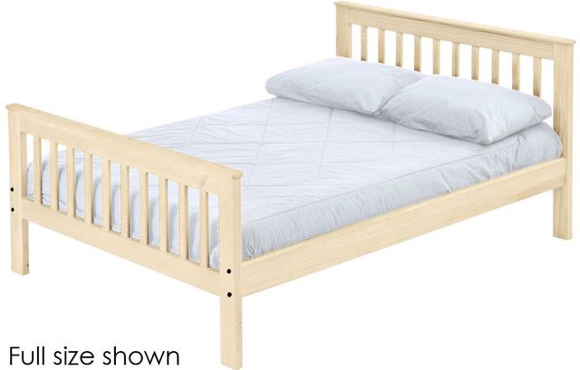 Crate Designs™ Furniture Unfinished Twin Mission Bed-0