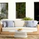 Dovetail Furniture Darlene Natural/Sand Fabric/Teak Outdoor Sofa -1