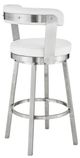 Armen Living Bryant White 26" Swivel Counter Stool-2