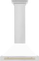 ZLINE 30" Autograph Edition White Matte Wall Mounted Range Hood-0