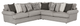 Cindy Crawford Home 3pc Sugar Shack Stone Sectional-0
