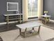 Steve Silver Co. Perth 3-Piece White Top Occasional Table Set with Sand Base-1