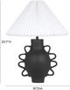 TOV Furniture Hazza Black Pleated Table Lamp-2