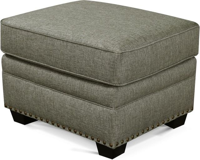 England Furniture Customizable Brett Ottoman with Nailhead Trim-1