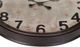 Monarch Specialties Inc. Antique Brown 20" Round Wall Clock with Standard Numbers on Distressed Brow-1