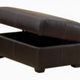 Jaymar Italiano 20 Cocoa Storage Ottoman-1