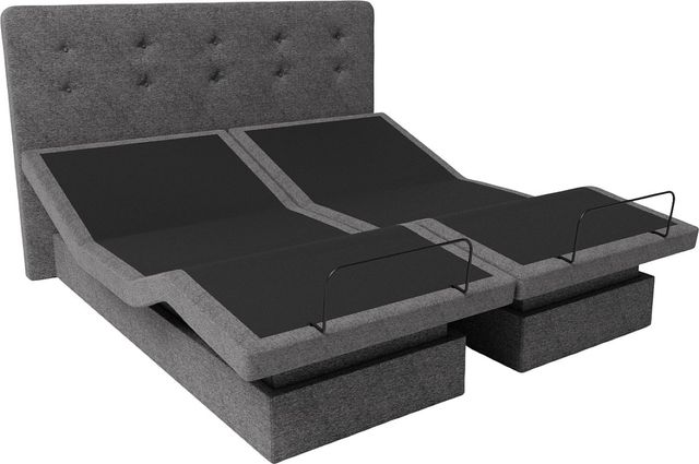 Beaudoin Dawn House Slate King Adjustable Bed-0