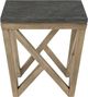 Riverside Furniture Hawkins Bluestone Side Table with Antique Oak Base-1