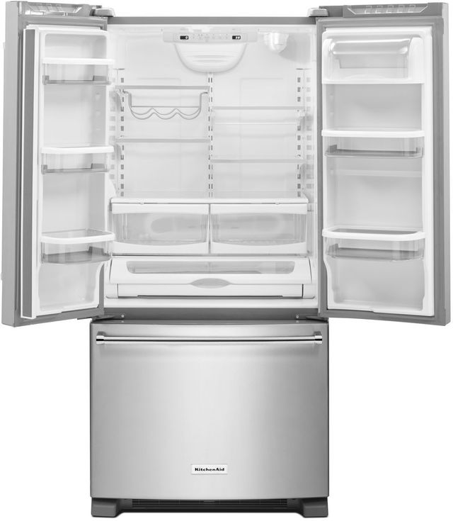 KitchenAid® 33 in. 22.1 Cu. Ft. Stainless Steel French Door Refrigerator-1