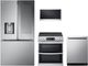 LG 4 Piece PrintProof™ Stainless Steel Electric Kitchen Package-0