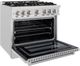 ZLINE Select 36" Satin Stainless Steel Pro Style Gas Range-3