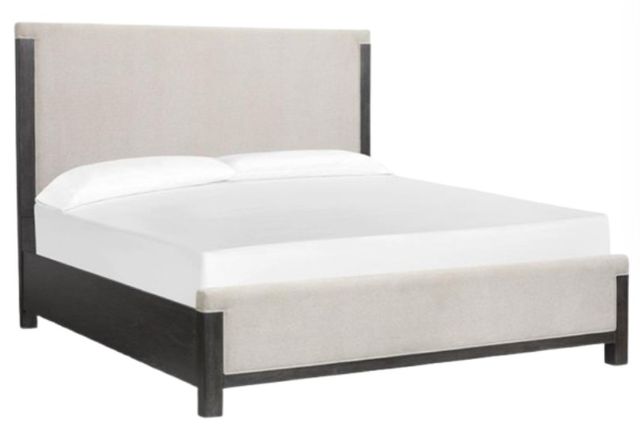 Magnussen Home® Plum Creek Elite Dove/Ravenwood Black California King Upholstered Panel Bed-0