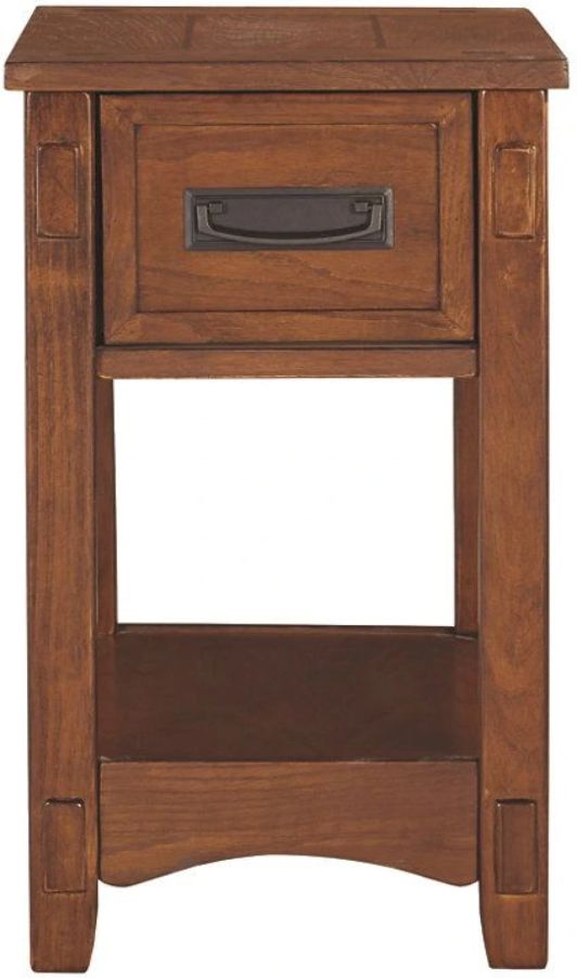 Signature Design by Ashley® Breegin Brown Chair Side End Table-1