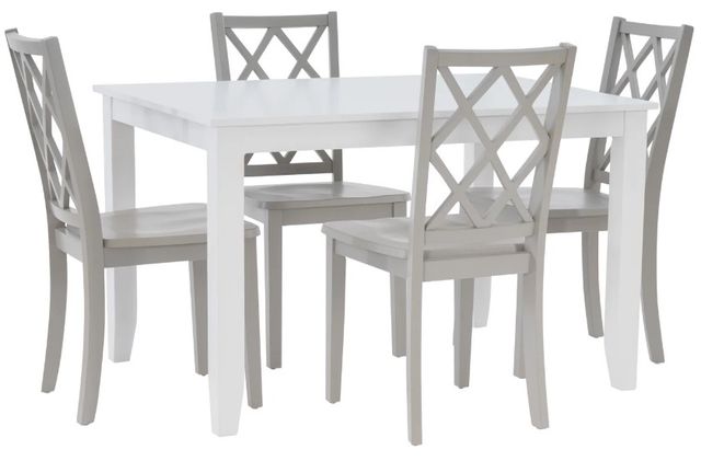 Powell® Maui 5-Piece Gray/White Dining Set-0