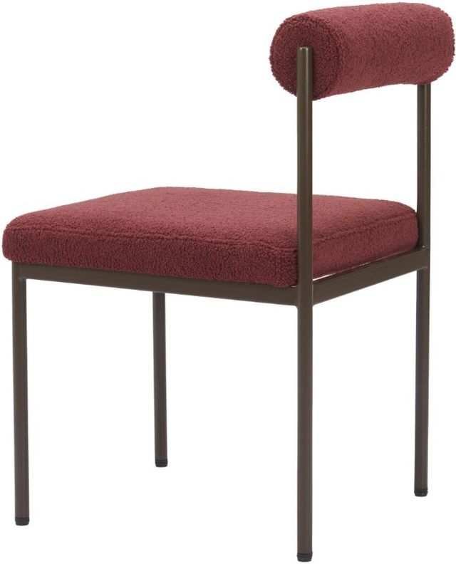 Zuo® Modern Livorno Bronze/Red Dining Side Chair-3