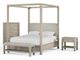 Coaster® Solano Beige/Weathered Mango 85" Canopy Queen Bed-1