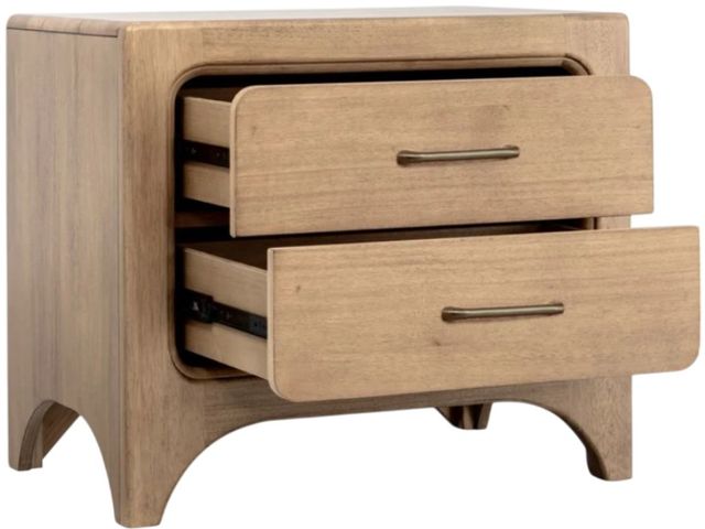 Modus Furniture Brentwood Brioche 2-Drawer Nightstand-3