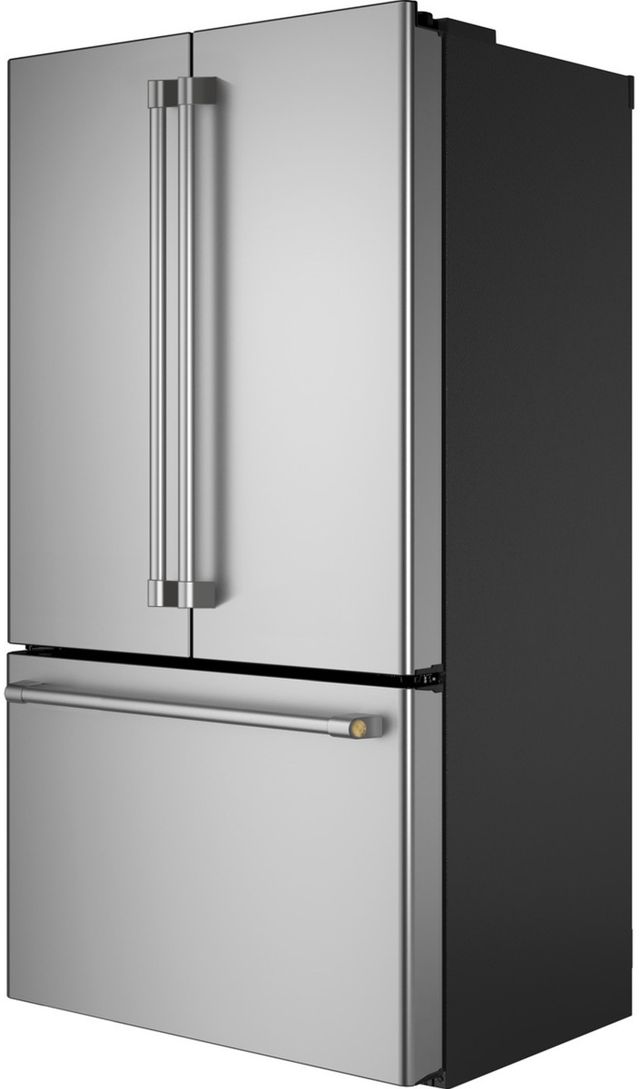 Monogram® 36" 23.1 Cu. Ft. Stainless Steel Freestanding Counter Depth French Door Refrigerator-4