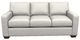 La-Z-Boy® Shiloh Ivory Leather Queen Sleeper Sofa-1