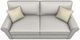 Best® Home Furnishings Customizable Shannon Full Sofa Sleeper with Dark Walnut Legs and Two Pillows-1
