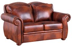 Leather Italia™ Cambria Arizona Brown Loveseat