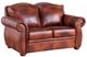 Leather Italia™ Arizona Brown Loveseat-0