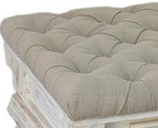 Jaipur Furniture Winton Gray/White Ottoman-1