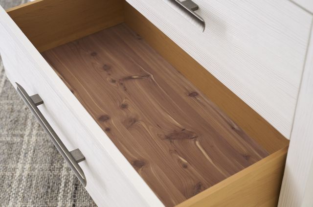 Universal Explore Home™ Oasis White Sandblasted Quartered Pine Shoreline Dresser-4