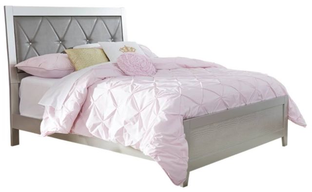Signature Design by Ashley® Olivet 5-Piece Silver Full Panel Bed Set-1