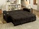 Furniture of America® Mavis Dark Brown Futon Sofa-3