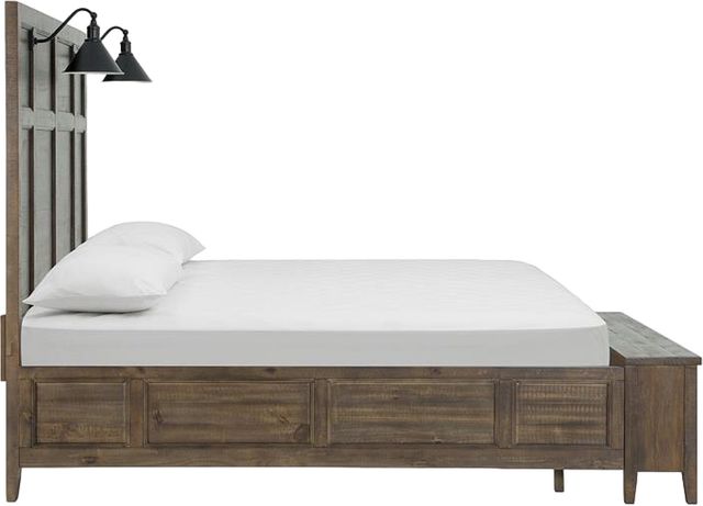 Magnussen Home® Bay Creek Toasted Nutmeg Complete Queen Lamp Panel Storage Bed-3