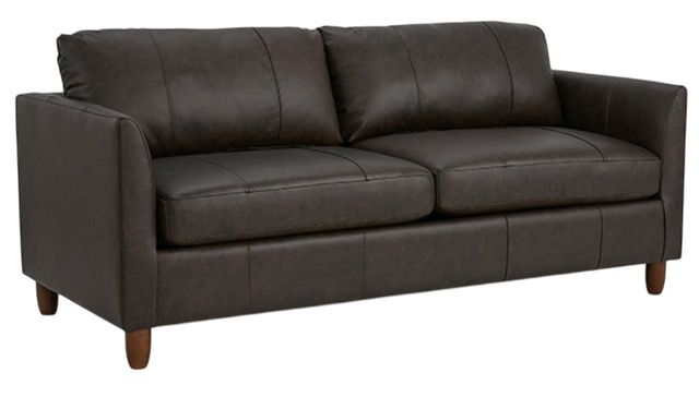 Best® Home Furnishings Customizable Bayment Leather Full Memory Foam Sofa Sleeper with Dark Walnut Legs-0