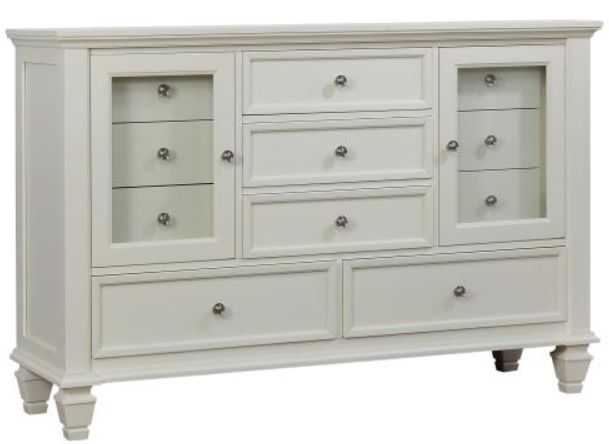 Coaster® Sandy Beach 4-Piece Cream White California King Bedroom Set-2
